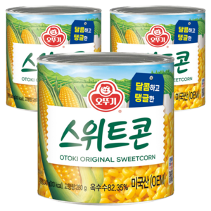오뚜기 스위트콘 통조림, 340g, 3개