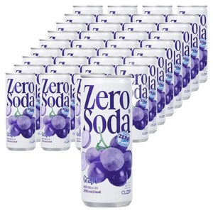 클룹 제로소다 포도, 250ml, 48개