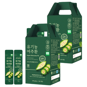 유기농마루 정품 유기농 여주환 100p, 200g, 2개