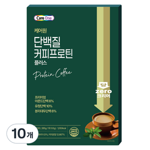 케어원 단백질 커피 프로틴 플러스, 9.5g, 10개, 30개입