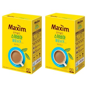 맥심 모카골드 스테비아 제로슈거 커피믹스, 11.5g, 100개입, 2개