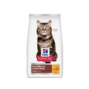 힐스사이언스다이어트 어덜트 7+ 고양이 기능성 사료, 헤어볼, 1.58kg, 1개