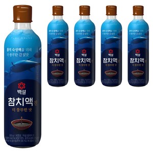 백설 참치액 진, 500g, 5개