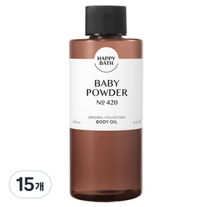 해피바스 오리지널 컬렉션 바디오일 베이비파우더, 250ml, 15개