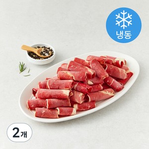 차돌양지 샤브샤브용 (냉동), 500g, 2개