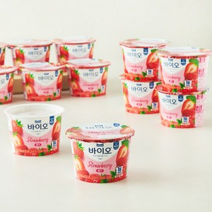 매일바이오 딸기 요거트, 150g, 12개