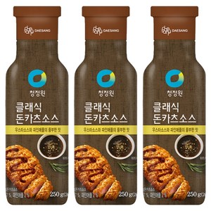 대상 청정원 클래식 돈카츠소스, 3개, 250g