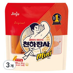 천하장사 오리지날 미니 소시지, 400g, 3개
