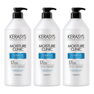 케라시스 모이스춰 클리닉 단백질 샴푸 플로럴파우더향, 980ml, 3개