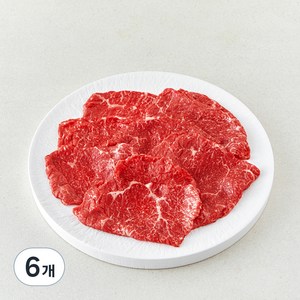 한우 무항생제 1등급 정육 불고기용 (냉장), 300g, 6개