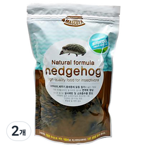서울아쿠아룸 네츄럴 포뮬러 프리미엄 고슴도치사료, 600g, 2개