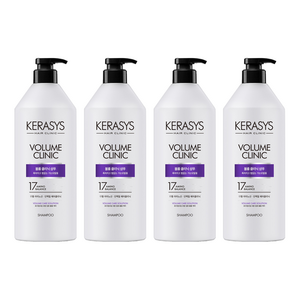 케라시스 볼륨 클리닉 단백질 샴푸 플로럴파우더향, 980ml, 4개