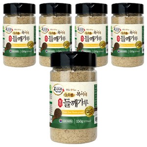 복이네먹거리 국산 고소한 탈피 들깨가루 용기형, 150g, 5개