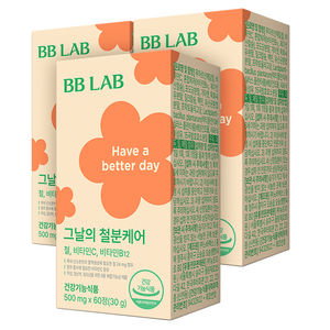 비비랩 그날의 철분 케어, 60정, 3개