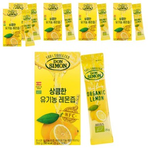 돈시몬 유기농 착즙 레몬즙, 25g, 84개