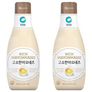 청정원 고소한 마요네즈, 800g, 2개