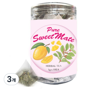 스위트 마테 삼각티백 허브차, 1g, 3개, 55개입