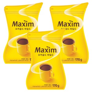 맥심 모카골드 마일드 커피믹스, 170g, 1개입, 3개