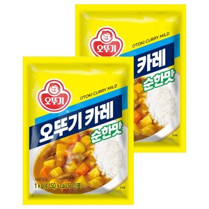오뚜기 카레 과립형 순한맛, 1kg, 2개