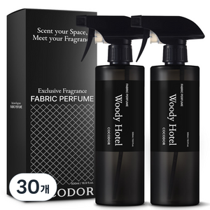 코코도르 패브릭 퍼퓸 섬유탈취제 우디호텔 본품, 30개, 500ml