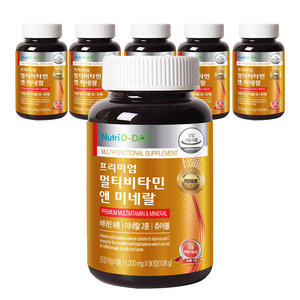 뉴트리디데이 프리미엄 멀티비타민 앤 미네랄, 90정, 6개
