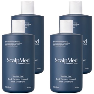 스칼프메드 블루 캡슐 바이옴 솔트 샴푸, 400ml, 4개