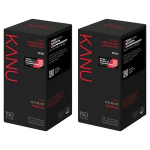 카누 다크 로스트 아메리카노 원두커피스틱, 900mg, 150개입, 2개