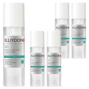 일리윤 AC 시카 클리어 바디미스트 은은한 그린페퍼민트향, 200ml, 5개