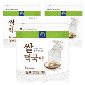면사랑 쌀떡국떡, 1kg, 3개