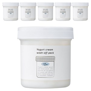와더스킨 요거트 크림 워시오프 보습 마스크 팩 130ml, 6개, 1개입