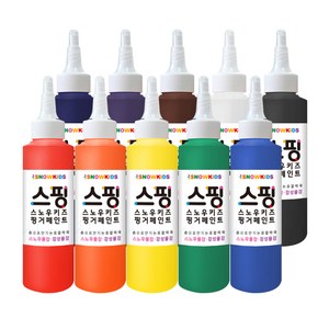 스노우키즈 핑거페인트 감성물감, 140ml, 10색
