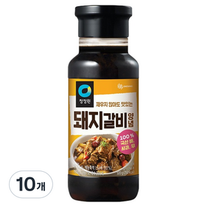 청정원 전통 돼지갈비양념, 500g, 10개