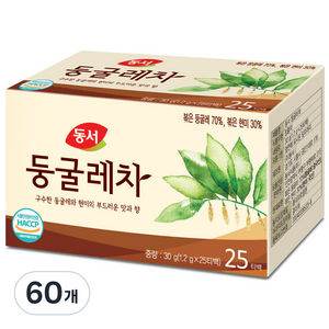 동서 둥굴레차, 1.2g, 25개입, 60개