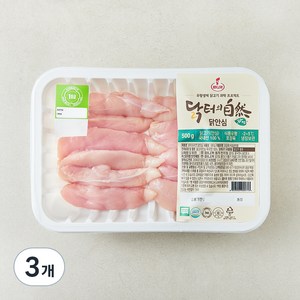 마니커 닭터의자연 무항생제 인증 1등급 닭안심 (냉장), 500g, 3개