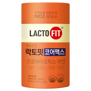 락토핏 종근당건강 생유산균 코어맥스, 120g, 1개