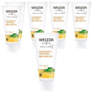벨레다 무불소 어린이 치약, 50ml, 1개입, 6개