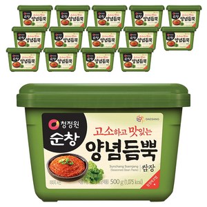 청정원순창 양념듬뿍 쌈장, 500g, 15개