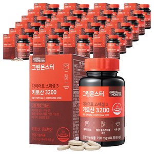 그린몬스터 다이어트 스페셜 3 키토산 3200, 84정, 25개