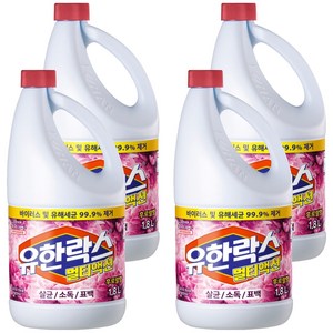 유한락스 멀티액션 후로랄, 1.8L, 4개