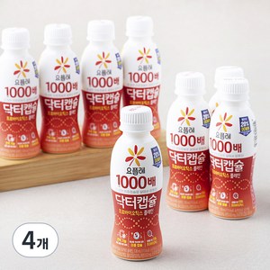 요플레 1000배 닥터캡슐 플레인, 130ml, 8개입, 4개