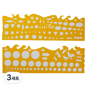 코링 템플레이트 조기호형판 2종 세트 K-71, 3세트
