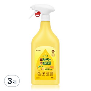 자연퐁 뿌려쓰는 주방세제 본품 레몬향, 750ml, 3개