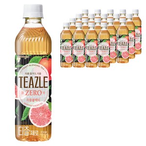 웅진맑은땅옥수수수염차 티즐 제로 자몽블랙티, 500ml, 20개 골드박스 특가