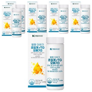 엔탑라이프 혈행 더하기 초임계 rTG 알티지 오메가3 60.6g, 60정, 6개