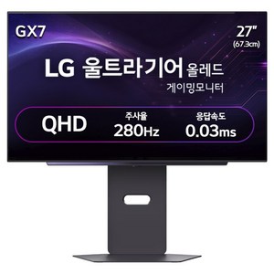 LG전자 QHD 울트라기어 올레드 게이밍 모니터 방문설치, 27GX700A, 67.3cm