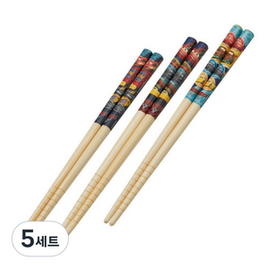 디즈니 카3 나무젓가락 3p, 혼합 색상, 5세트