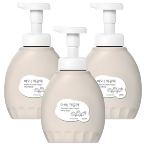 아이깨끗해 프리미엄 클린 폼 핸드솝 무향, 450ml, 3개