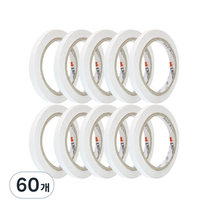 엠파이어 양면테이프 10mm x 20m, 화이트반투명, 60개