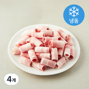스페인산 대패 삼겹살 돌돌말이 (냉동), 4개, 1kg