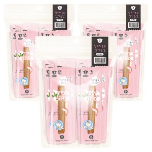 네츄럴코어 강아지 미트스틱 20개입, 혼합맛(실꼬리돔/닭가슴살), 140g, 3개